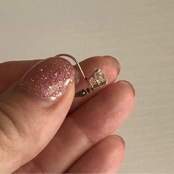 Beautiful 14KW 1.04 Carats Gold Round Brilliant Diamond Single Earring w/Cert! - Picture 5 of 5